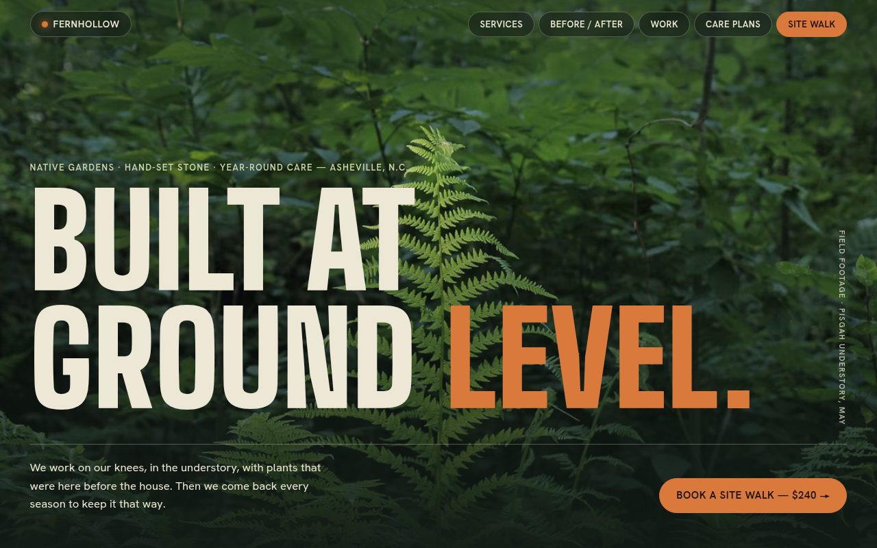 Fernhollow Landscape Co. — website