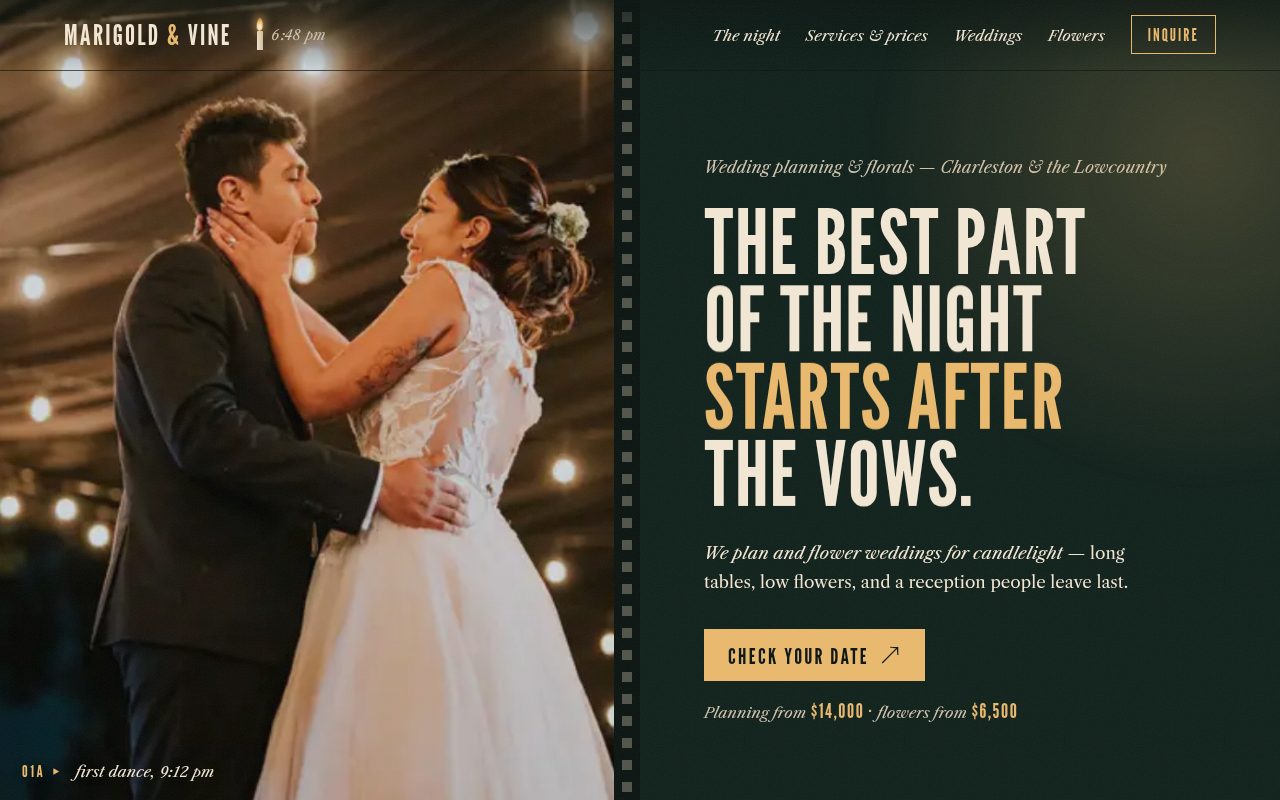 Marigold & Vine — website